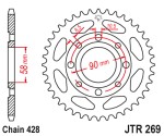 JT Sprosket JTR269-51 Zębatka tylna stalowa 51 zębów, rozmiar łańcucha 428 