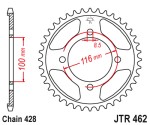 JT Sprocket JTR462-51 Zębatka tylna stalowa 51 zębów, rozmiar łańcucha 428 