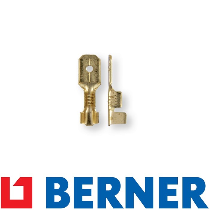 Berner konektor męski nieizolowany 1,5-2,5 / 6,3x0