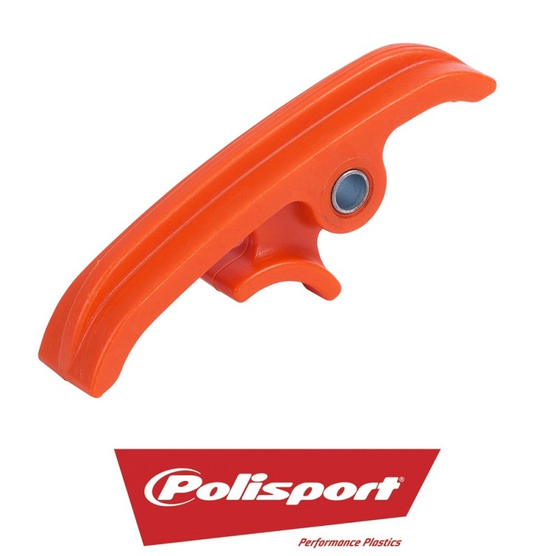 Polisport 8457300002 Ślizg łańcucha dolny (banan) KOLOR POMARAŃCZOWY KTM SX125 SX150 SX-F250 SX-F350 SX-F450 XC300 '11-15 XC-W200 SX250 '11-16  EXC-F350 EXC500 '12-16 (77203053000)