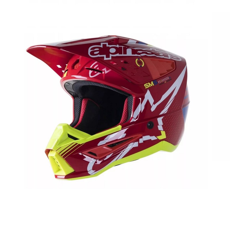 8306022 Kask Alpinestars S-M5 Action KOLOR CZERWONO-ŻÓŁTY ROZ.L BRIGHT RED WHITE YELLOW FLUO