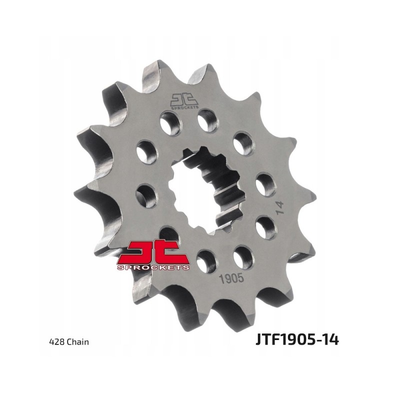 JT Sprockets JTF1905.14 Zębatka przednia Racing 14 zębów rozmiar 428 KTM SX85 '18-24 Husqvarna TC85 '18-24 Gas Gas MC85 '22-24