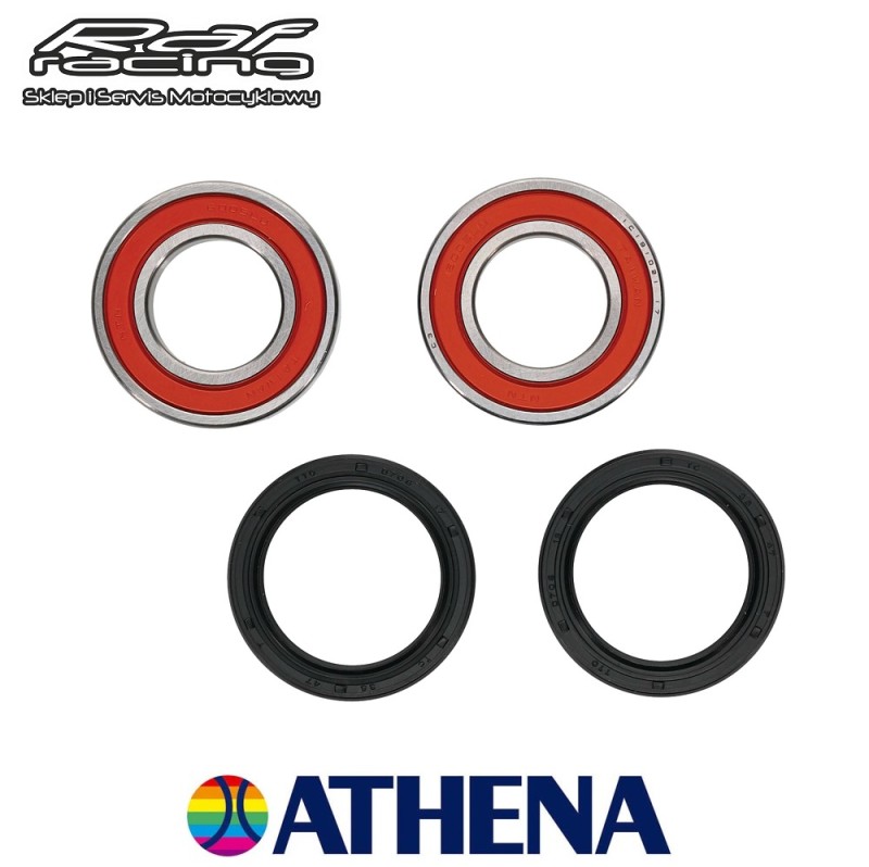 Athena W445008R Zestaw łożysk i uszczelniaczy koła przedniego Ducati Diavel \'11-20 Hypermotard 1100 \'08-12 Monster 1100/1200 \'09-20 Multistrada 1100/1200 \'03-20 Panigale \'12-20 tylnego Beta RR125 RR200 \'19-22 RR250 RR300 \'13-22 RR RR-S RS 350/390/400/430/450 \'11-21 ( 25-1404 )