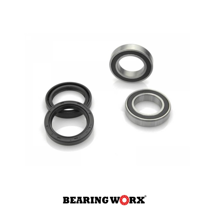 Bearing Worx WBK90022 Zestaw łożysk i uszczelniaczy koła przedniego Kawasaki KX250F 21-23 KX250X 21-23 KX450F 19-23 KX450X 21-23 Suzuki RMX450 10-19 RMZ250 07-22 RMZ450 05-22 Yamaha YZ250F 14-23 YZ250FX 15-23 YZ450F 14-23 YZ450FX 16-23 WR250F 20-23 WR450F 19-23 ( 25-1482 )