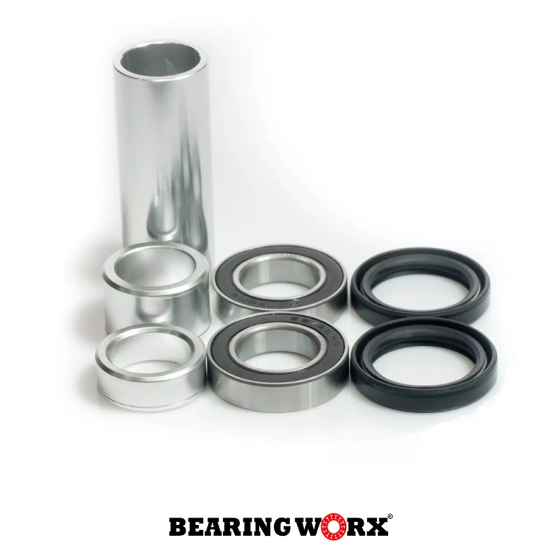 Bearing Worx WRK90022 Zestaw łożysk z tulejkami i uszczelniaczami koła przedniego Kawasaki KX250F 21-23 KX250X 21-23 KX450F 19-23 KX450X 21-23 Suzuki RMX450 10-19 RMZ250 07-22 RMZ450 05-22 Yamaha YZ250F 14-23 YZ250FX 15-23 YZ450F 14-23 YZ450FX 16-23 WR250F 20-23 WR450F 19-23