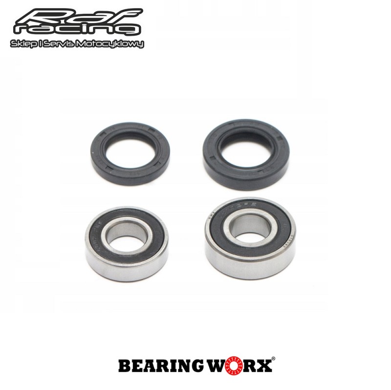 Bearing Worx WBK30010 Zestaw łożysk i uszczelniaczy koła tylnego Honda CR80R 86-02 CR85R 03-07 Suzuki RM80 86-89 przód Suzuki GS400X 77-78 T500 Titan 75 TS250 Savage 75-76 TS400 Apache 72-77