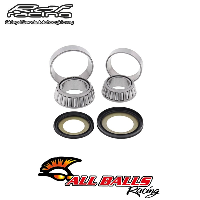 All Balls 22-1004 Komplet łożysk główki ramy 25x47x15 30x55x17 Honda CB GL Goldwing Suzuki AN Burgman DR GS GSX GSF SV VL Yamaha DT FJ FZ6 XJ XT XV YZF