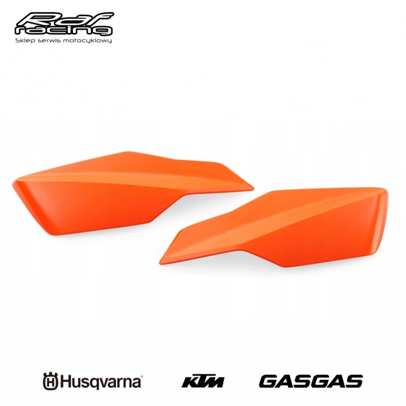 KTM A49002082044EB Osłony dłoni listki KOLOR POMARAŃCZOWY SX125/250 EXC150/250/300 EXC-F250/350/450/500 \'23-25