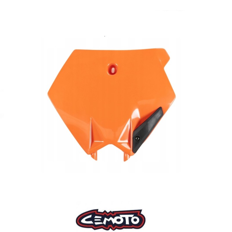 CEMOTO 283910 Przednia tabliczka pod numer startowy / plastron kolor pomarańczowy KTM SX85 \'04-12