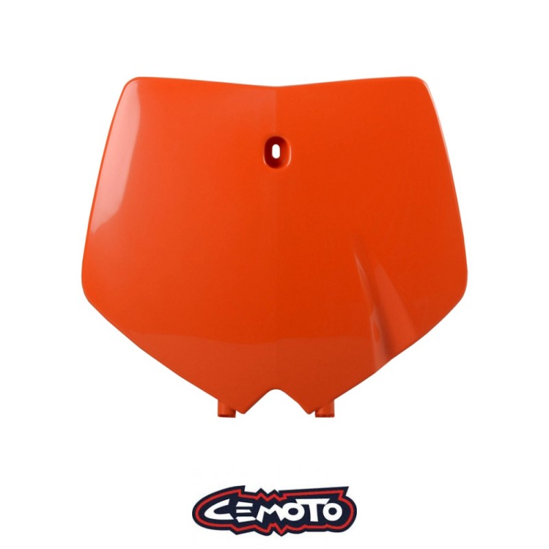 Cemoto 281910 Przednia tabliczka pod numer startowy / plastron kolor pomarańczowy KTM SX 125/250/380/520 \'99-02