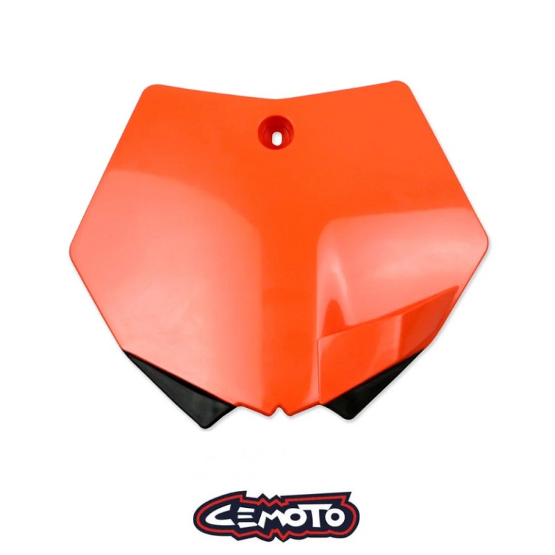 CEMOTO 286010 Przednia tabliczka pod numer startowy / plastron kolor pomarańczowy KTM SX65 \'09-15