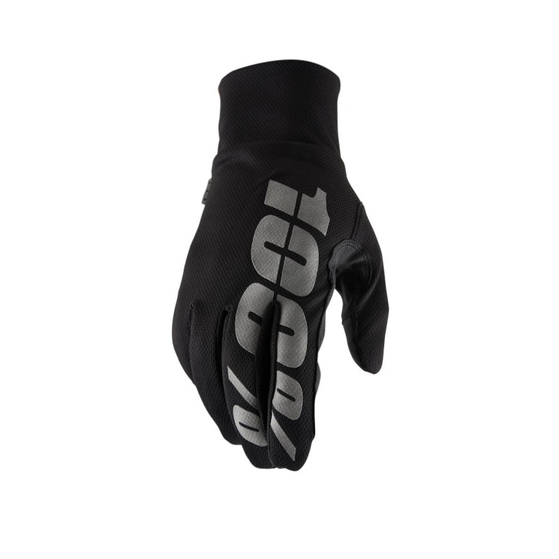 100 PROCENT RĘKAWICE ZIMOWE CROSS/ENDURO HYDROMATIC BLACK (WODOODPORNE) KOLOR CZARNY ROZMIAR M STARY KOD: 10011-001-11