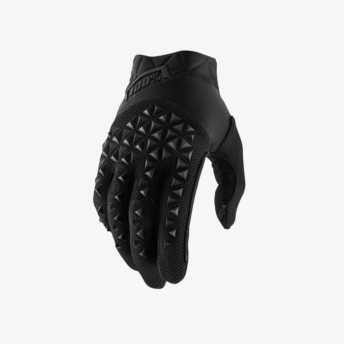 100 PROCENT RĘKAWICE CROSS/ENDURO/MTB AIRMATIC BLACK/CHARCOAL KOLOR CZARNY ROZMIAR M - OFERTA SPECJALNA