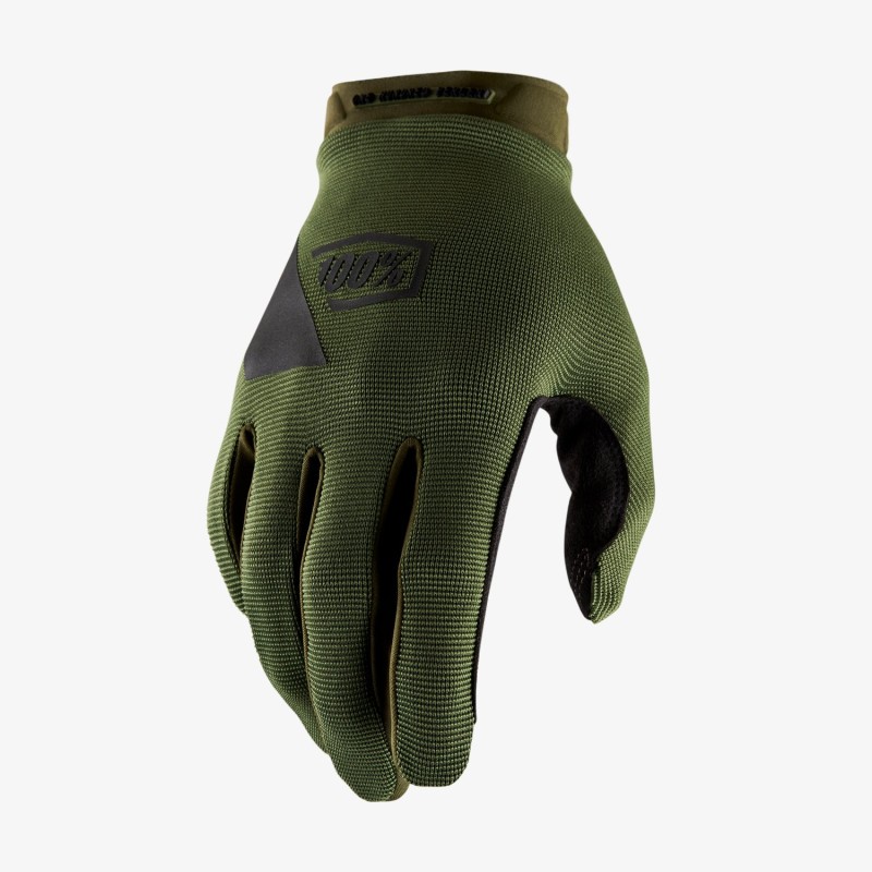 100 PROCENT RĘKAWICE CROSS/ENDURO RIDECAMP GLOVES FATIGUE KOLOR ZIELONY (MILITARNY) ROZMIAR S STARY KOD: 10018-190-10