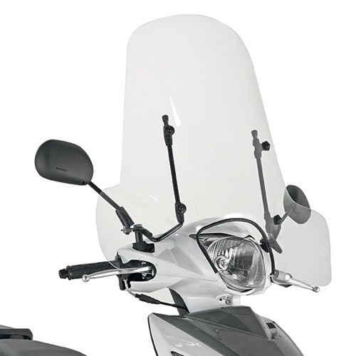KAPPA SZYBA KEEWAY / PIAGGIO / PEUGEOT / SYM / SUZUKI 50,8X66 CM PRZEZROCZYSTA (107A) - BEZ MOCOWAŃ (1)