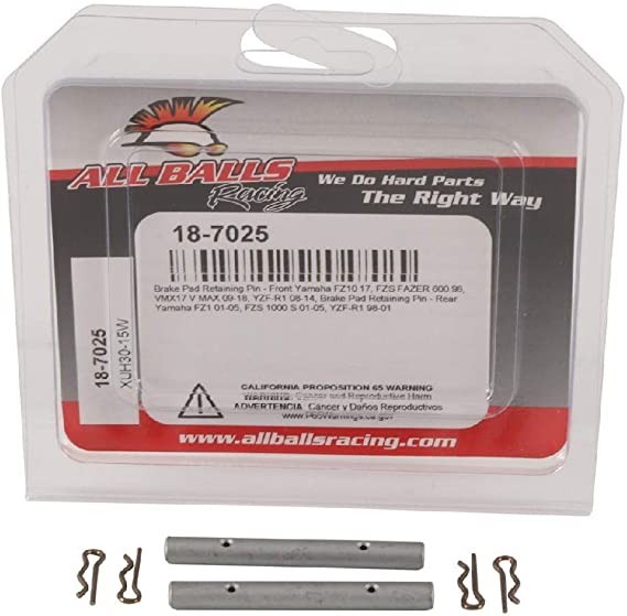 ALL BALLS TRZPIENIE (WIESZAKI) KLOCKÓW HAMULCOWYCH PRZÓD YAMAHA FZ10 17, VMX17 V MAX 09-18, YZF-R1 08-14, TYŁ FZ1 01-05, FZS 1000 S 01-05, YZF-R1 98-0 (1)