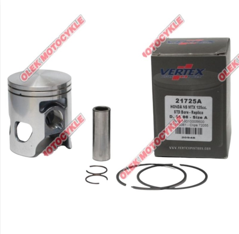 VERTEX TŁOK HONDA MTX 125R, NS 125 (55,99MM) (PIERŚCIENIE 53010005600 x 2 SZT.) (1)