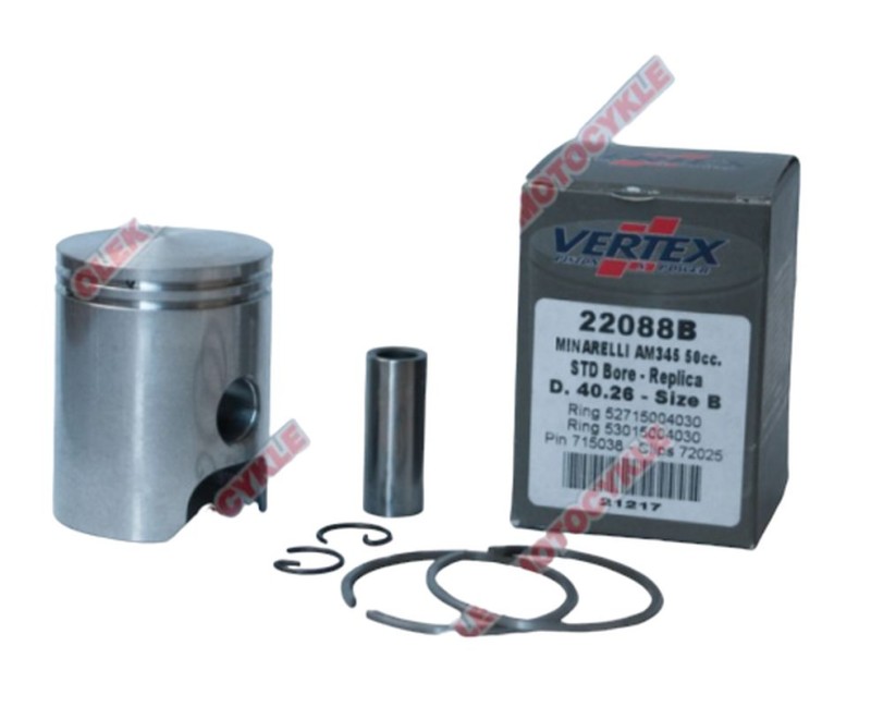 VERTEX TŁOK MINARELLI AM6, APRILIA, YAMAHA (40,27MM) REPLICA NICASIL (28,00/2,00/12,00) (PIERŚCIENIE 53015004030 X 1, 52715004030 X 1) (1)