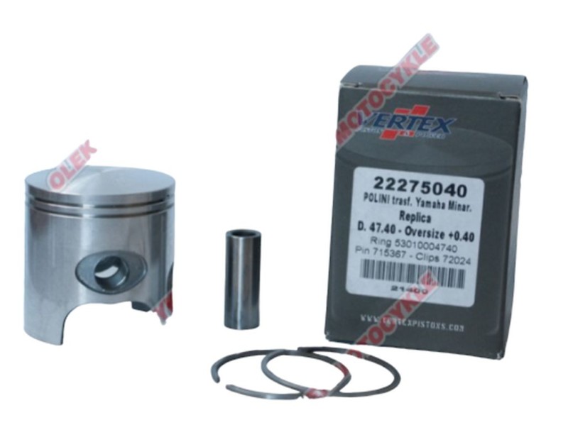 VERTEX TŁOK POLINI, MINARELLI, YAMAHA 46,95MM SWORZEŃ 10MM (PIERŚCIENIE 53009804700 X 2 SZT.) (1)