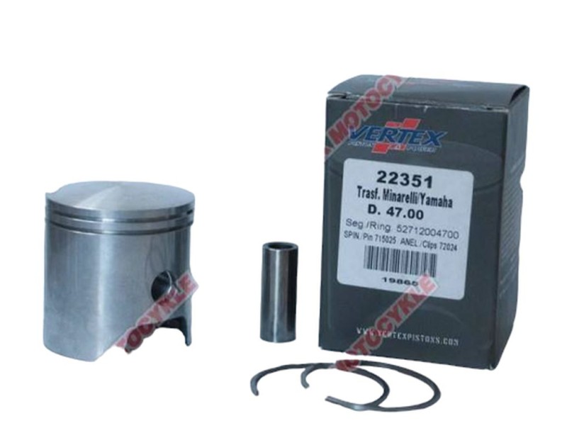 VERTEX TŁOK MALOSSI (MINARELLI, YAMAHA) (48,00MM=+1,10) SWORZEŃ 10MM (PIERŚCIENIE 52712004800 X 2) (1)