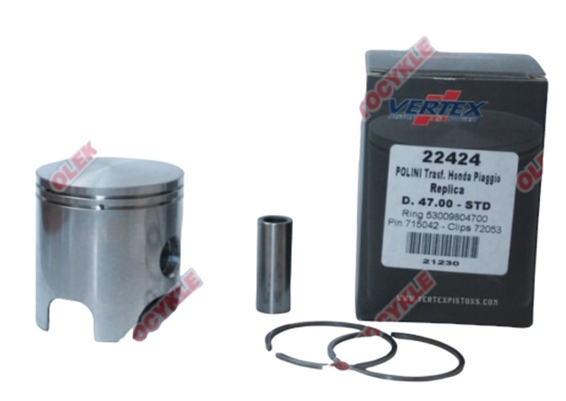 VERTEX TŁOK POLINI, HONDA, PIAGGIO 47,95MM SWORZEŃ 12MM (PIERŚCIENIE 53009804800 X 2 SZT.) (1)