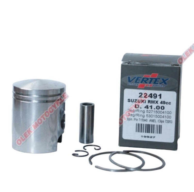Vertex Tłok Suzuki RMX50 97-01 AY50 97-06 silnik Morini +0.50mm = 41,50mm (2)