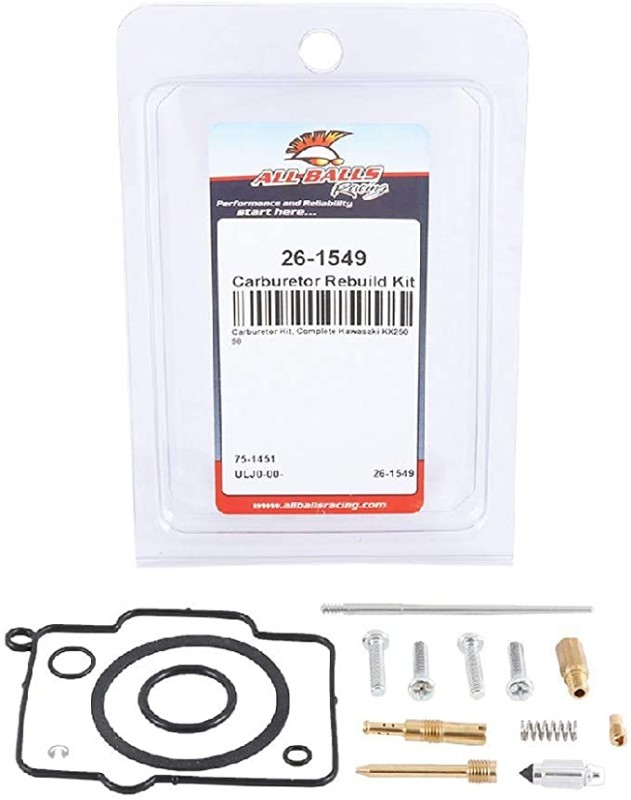 ALL BALLS ZESTAW NAPRAWCZY GAŹNIKA KAWASAKI KX 250 '98 (1)