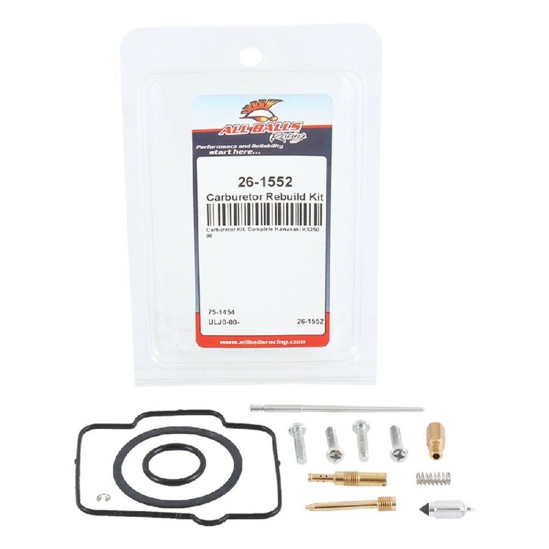 ALL BALLS ZESTAW NAPRAWCZY GAŹNIKA KAWASAKI KX 250 '96 (1)