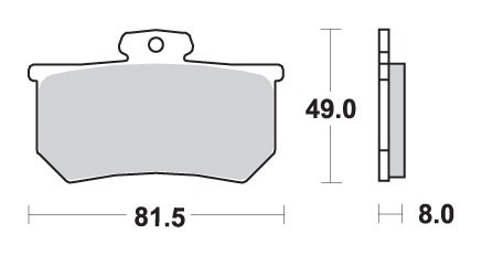 SBS WYPRZEDAŻ KLOCKI HAMULCOWE KH107 STREET STANDART CERAMIC DO ZACISKU A.P. RACING CALIPERS KOLOR CZARNY (1)