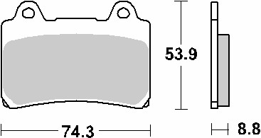 SBS PROMOCJA KLOCKI HAMULCOWE KH123 STREET PERFORMANCE (EXCEL) SINTER KOLOR ZŁOTY (1)
