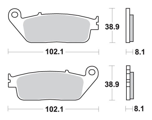 SBS WYPRZEDAŻ KLOCKI HAMULCOWE KH142 / KH226 EVO SINTER (1)