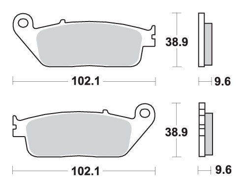 SBS WYPRZEDAŻ KLOCKI HAMULCOWE KH196 STREET STANDART CERAMIC KOLOR CZARNY (1)