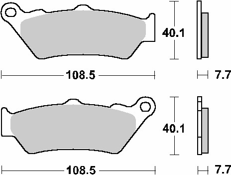 SBS KLOCKI HAMULCOWE KH209 / KH209/2 OFF-ROAD RACING SINTER KOLOR ZŁOTY (1)
