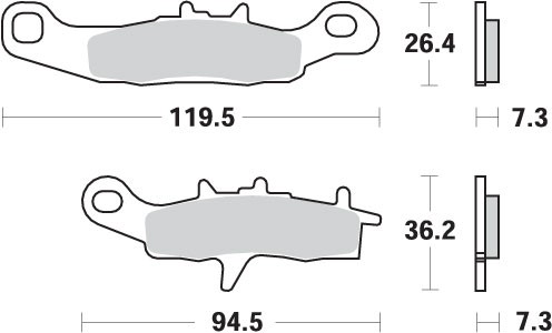 SBS WYPRZEDAŻ KLOCKI HAMULCOWE KH258 OFF-ROAD RACING SINTER KOLOR ZŁOTY (1)