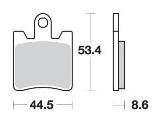 SBS KLOCKI HAMULCOWE KH283 STREET PERFORMANCE (EXCEL) SINTER KOLOR ZŁOTY (1)