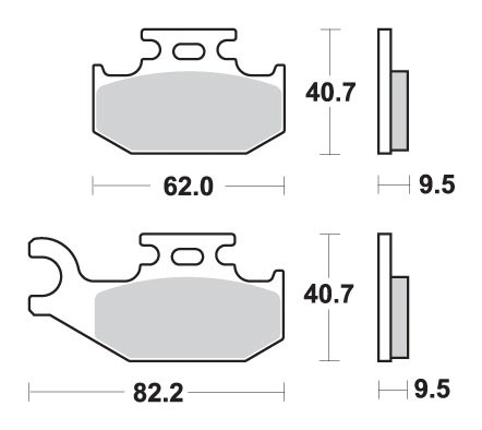 SBS PROMOCJA KLOCKI HAMULCOWE KH317 OFF-ROAD SINTER KOLOR ZŁOTY (1)