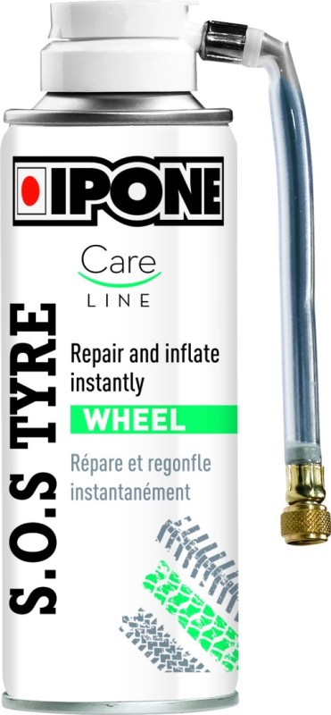 IPONE SOS TYRE SPRAY DO PRZEBITYCH OPON MOTO 200ML (CARELINE) - ZASTEPUJE IP760 (12) (1)