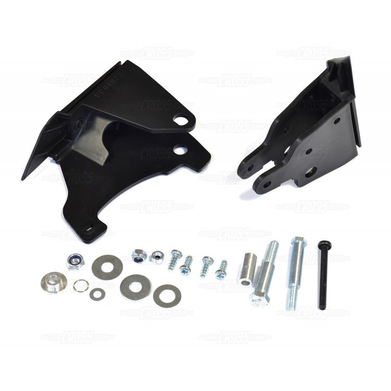 POLISPORT WYPRZEDAŻ ALUMINIOWY ZESTAW MONTAZOWY DO LISTKÓW QWEST / MX ROCKS LEVER MOUNTING KIT SUZUKI (1)