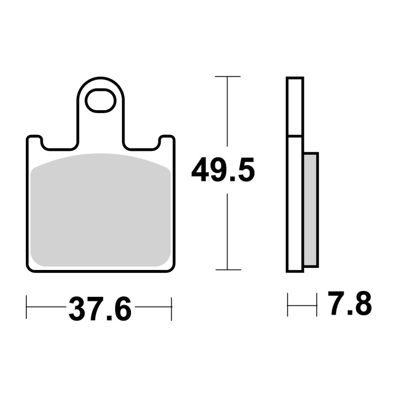 SBS KLOCKI HAMULCOWE KH417 STREET PERFORMANCE (EXCEL) SINTER KAWASAKI ZX-6R 600 NINJA '07-'17 KOLOR ZŁOTY (1)