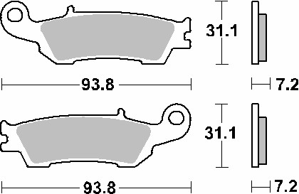 SBS PROMOCJA KLOCKI HAMULCOWE KH450 OFF-ROAD SINTER KOLOR ZŁOTY (1)