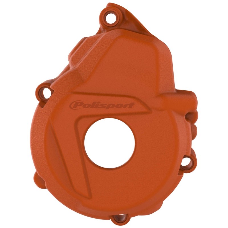 POLISPORT OSŁONA POKRYWY (DEKLA) ALTERNATORA KTM EXC-F 250 /350 '17-'23; FREERIDE 250F '18-'19; HUSQVARNA FE 250/350 '17-'22; GAS GAS EC-F 250/350 '21-'22 KOLOR POMARAŃCZOWY