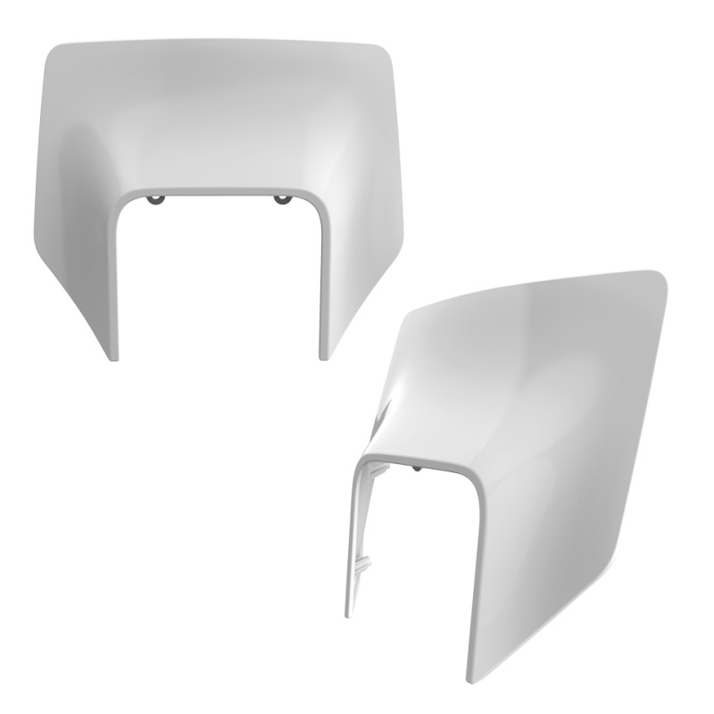 POLISPORT OSŁONA LAMPY PRZÓD HUSQVARNA TE/FE '17-'19 KOLOR BIAŁY (WZÓR OEM) (1)