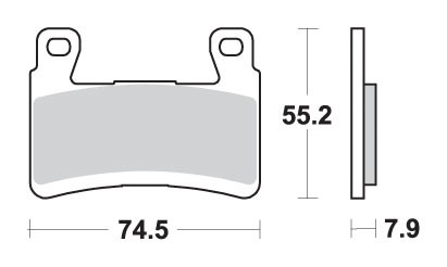 SBS KLOCKI HAMULCOWE KH296 / KH265 STREET PERFORMANCE (EXCEL) SINTER KOLOR ZŁOTY PASUJE DO: KAWASAKI ZX-6R '13 (1)