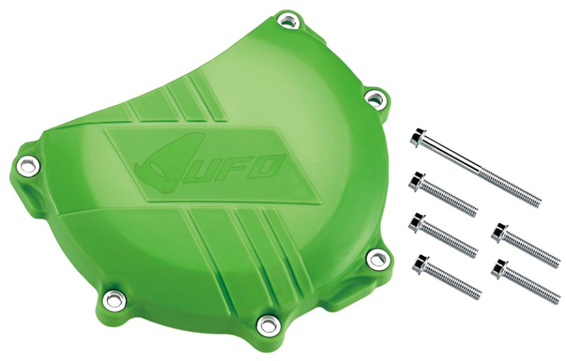 UFO Osłona pokrywy sprzęgła Kawasaki KX450F 06-15 kolor zielony 
