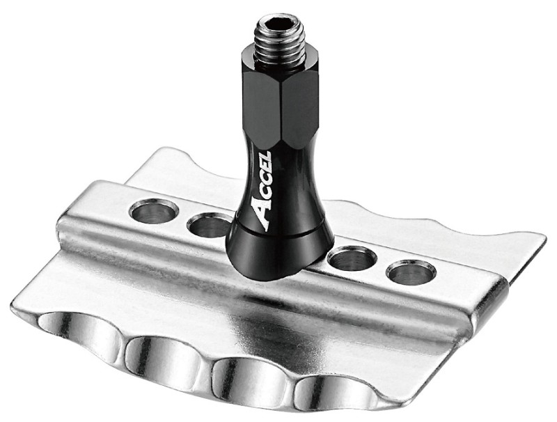 ACCEL TRZYMAK OPONY 2,50 ALUMINIOWY Z NAKRĘTKĄ ALU (WZMACNIANY) (1)