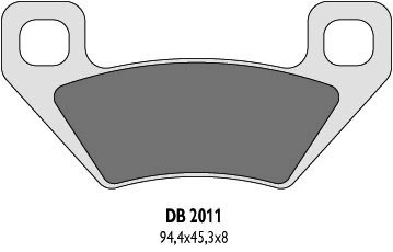 DELTA BRAKING KLOCKI HAMULCOWE KH395 ARCTIC CAT - ZASTĘPUJĄ DB2011MX-D ORAZ DB2011QD-D (1)