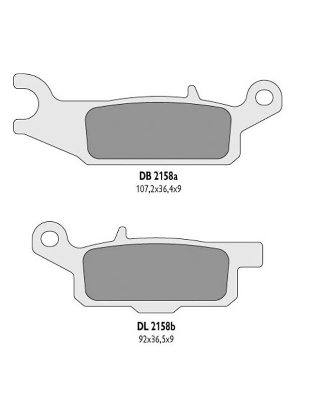 DELTA BRAKING KLOCKI HAMULCOWE KH446 YAMAHA YFM 550 GRIZZLY '11-14, YFM 700 GRIZZLY '07-18 PRAWY TYŁ - ZASTĘPUJĄ DB2158MX-D ORAZ DB2158QD-D