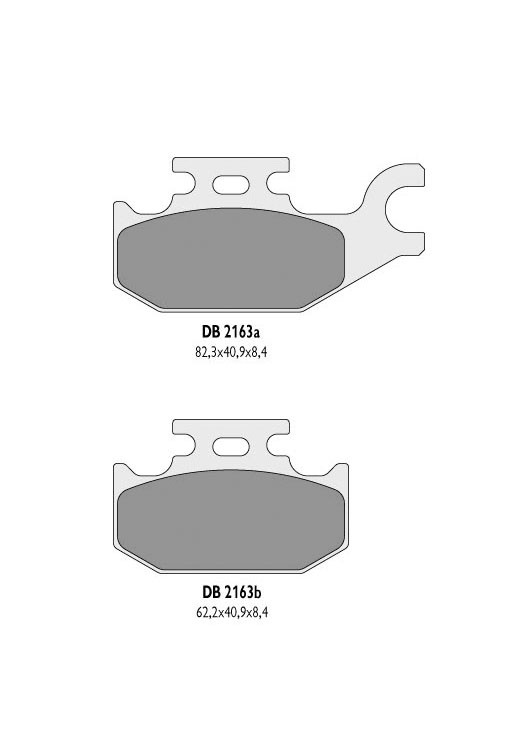 DELTA BRAKING KLOCKI HAMULCOWE KH413 SYZUKI ATV - ZASTĘPUJĄ DB2163MX-D ORAZ DB2163QD-D (LEWY PRZÓD) (1)