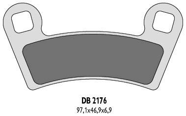 DELTA BRAKING KLOCKI HAMULCOWE KH456 POLARIS - ZASTĘPUJĄ DB2176MX-D ORAZ DB2176QD-D (1)
