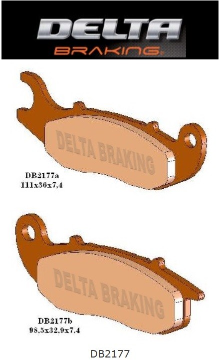 DELTA BRAKING KLOCKI HAMULCOWE KH465 HONDA CRF 230/250L, AJP PR7 PRZÓD - ZASTĘPUJĄ DB2177MX-D ORAZ DB2177QD-D (1)